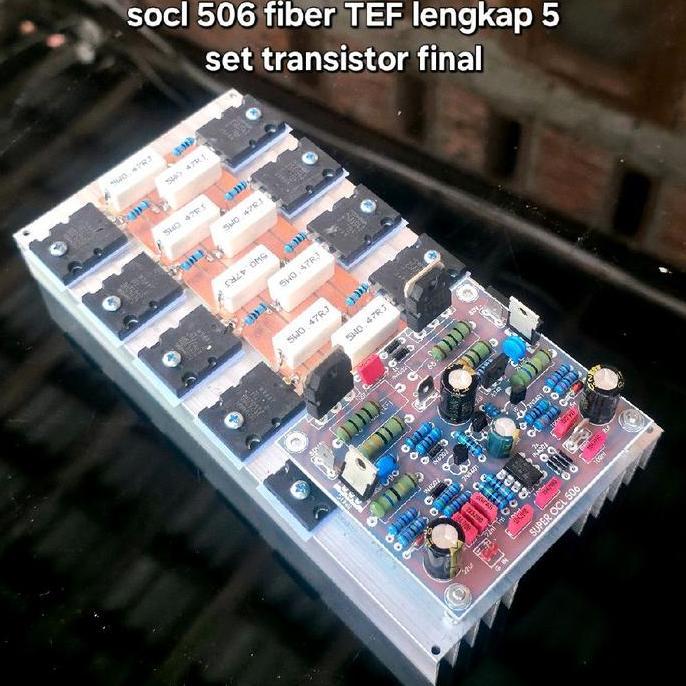socl 506 lengkap transistor final siap pakai pcb fiber tahan panas