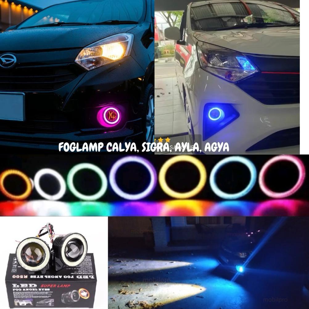 FOGLAMP MOBIL SIGRA, CALYA, AYLA, AGYA LAMPU BEMPER PROJIE LED 3.5 INCH 89MM UNIVERSAL Diskon