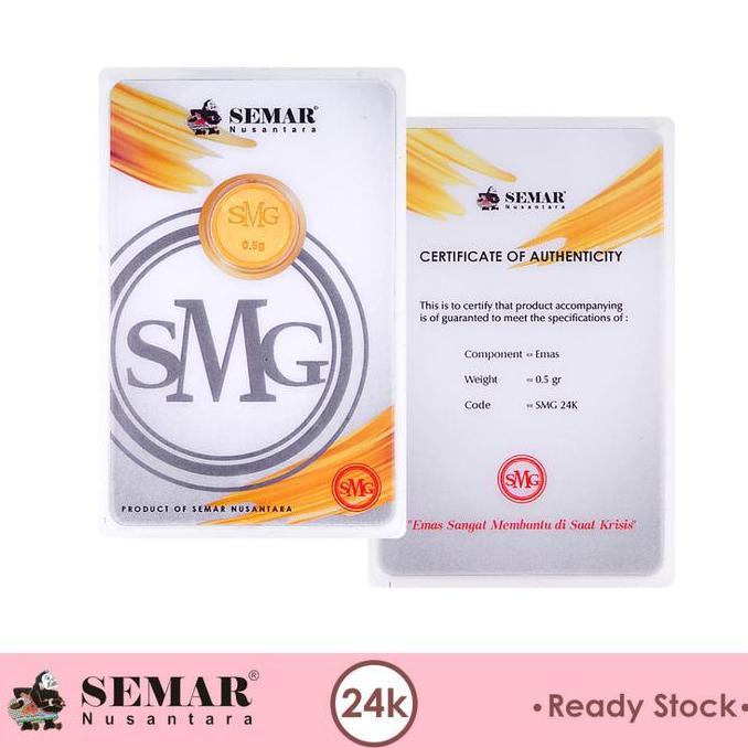 janisetyovikgeh - logam mulia smg gold press 0.5gram emas batangan semar nusantara