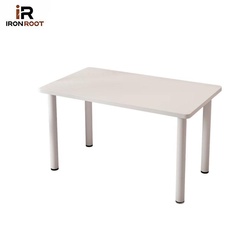 Meja Belajar Kayu/Putih 140Cm Meja Kerja Minimalis Meja Kantor Besi Meja Putih Meja Komputer Office 