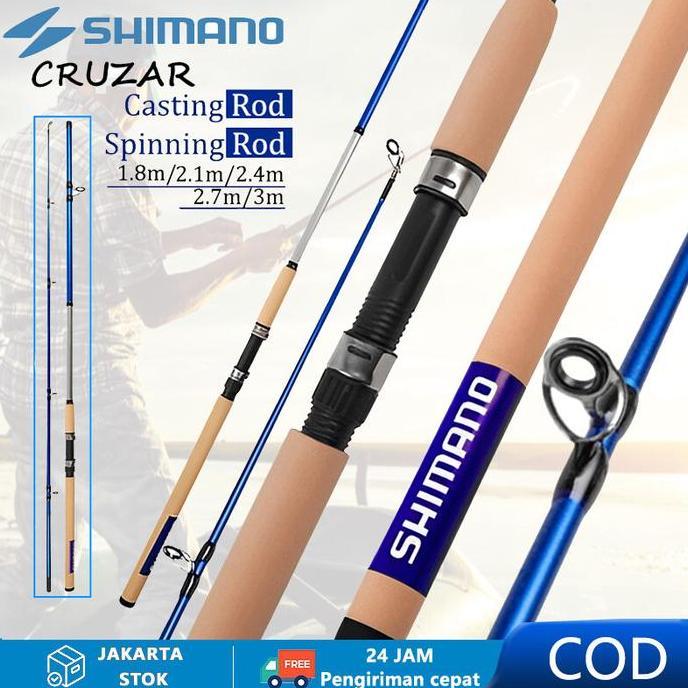 Promo Shimano Fishing Rod Spinning Rod Casting Rod Joran Pancing Fishing Rod Mh Power Jigging Rod Bc