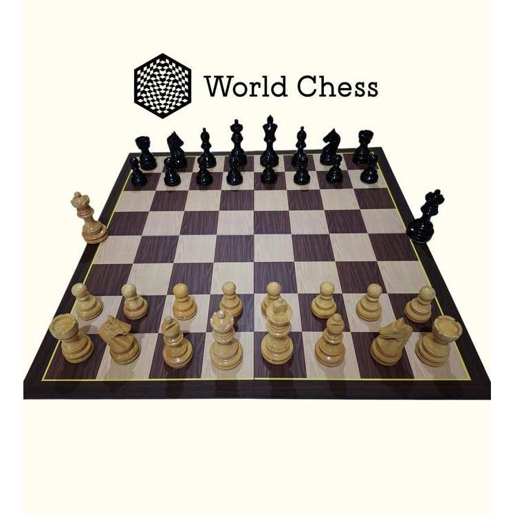 Aminahhasyim- Papan Catur Lipat Kayu Alexander Alekhine Chess Set Diskon