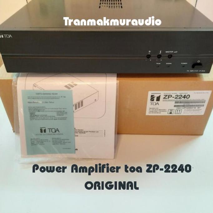 TOA POWER AMPLIFIER ZP-2240 / ZP2240 / ZP 2240 ORIGINAL GARANSI RESMI TRAN27
