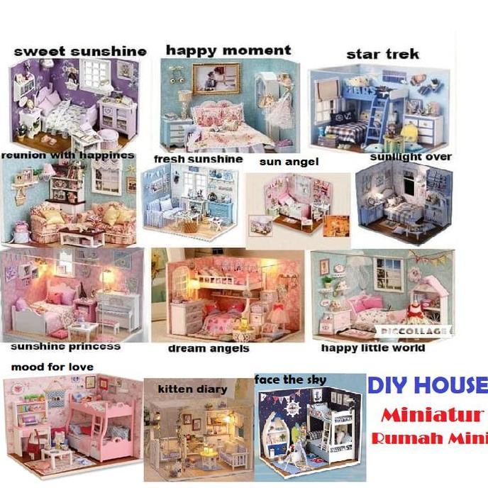 Termurah Diy Miniature House Doll House Rumah Boneka Miniatur Rumah