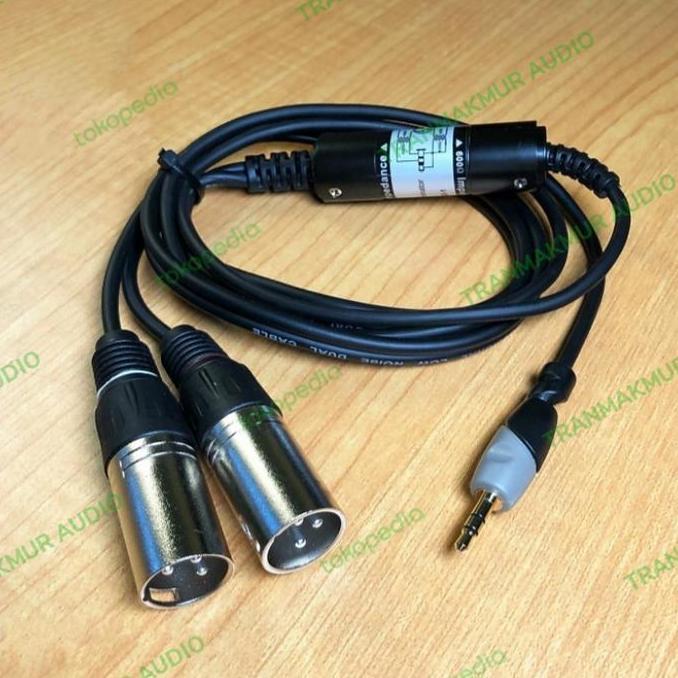 JACK 3,5MM TO XLR STEREO JACK HP LAPTOP KE AUDIO MIXER DAN SOUNDCARD TRAN27