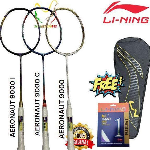 musli.store LINING AERONAUT 9000 9000D DRIVE RAKET BADMINTON ORIGINAL Diskon
