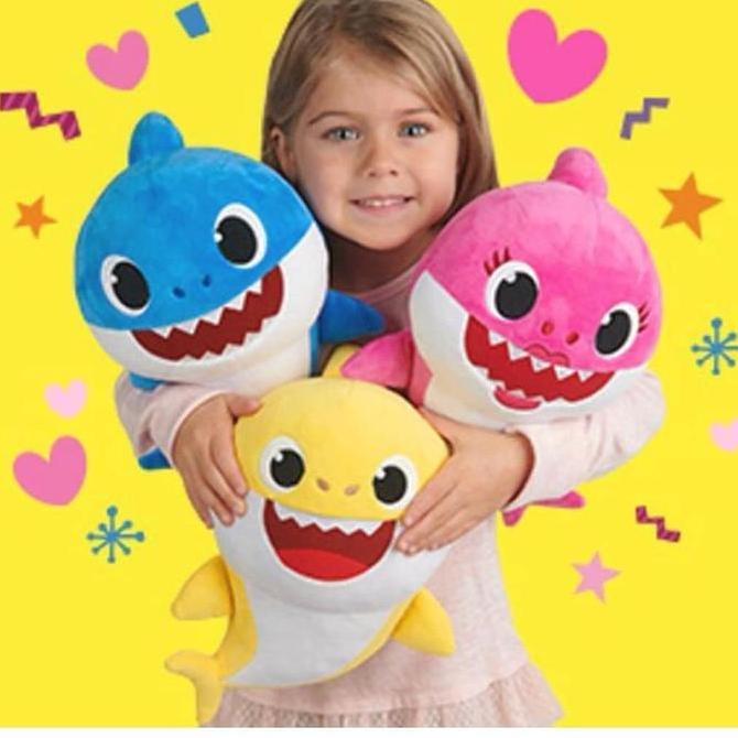 Bon- Pinkfong Boneka Baby Shark Lucu Dan Imut Super Lembut Meh 30 Cm Kualitas Toys Dolls