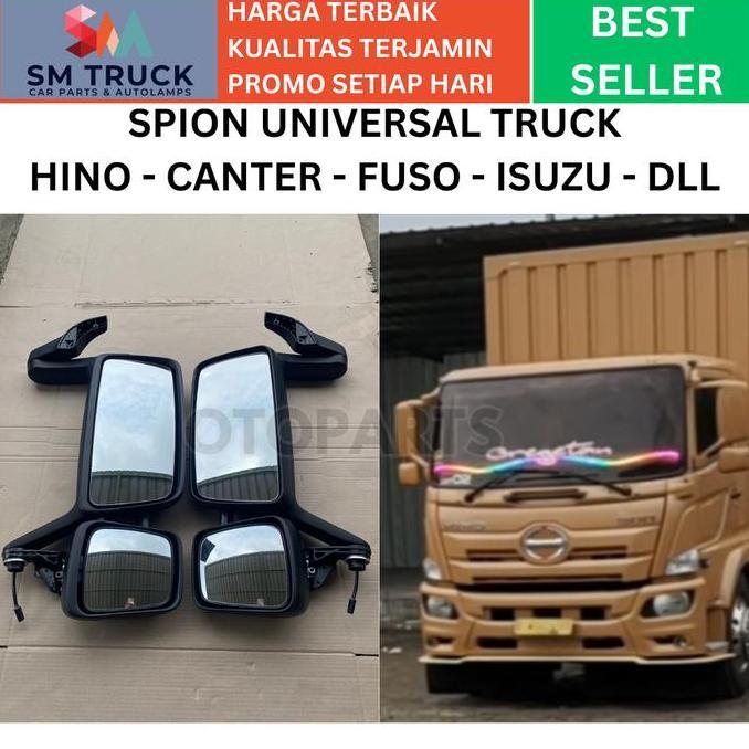 prasongko.jd- (VOLVO) SPION SET MODIFIKASI TRUK UNIVERSAL UNTUK HINO LOHAN CANTER FUSO ISUZU GIGA EL