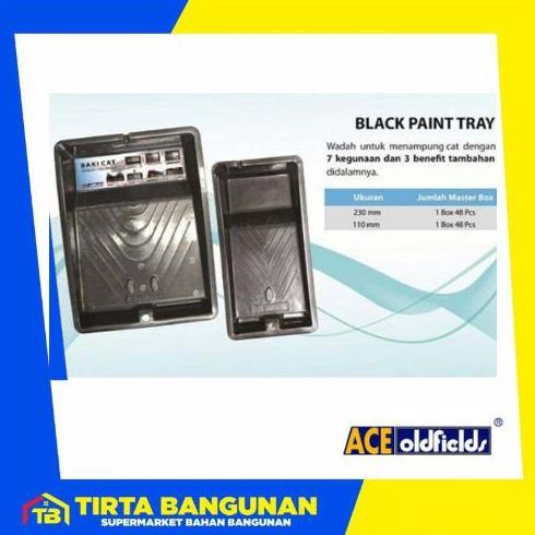 Now- Ace Oldfields Paint Tray Black / Baki Cat Hitam / Bak Cat
