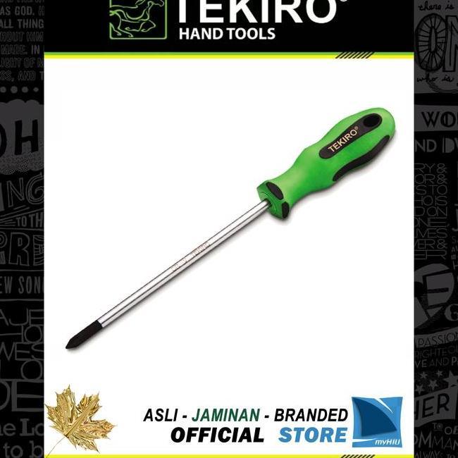 Obeng Gagang Tpr Plus 5 X 150 Mm Ph1 Magnit Tpr Screwdriver Tekiro