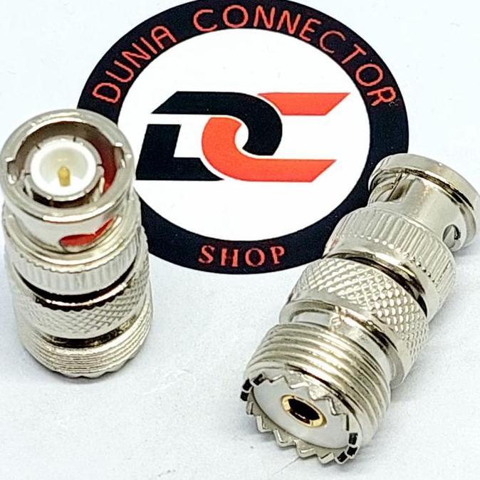 KONEKTOR BNC HT , UHF FEMALE TO BNC MALE TWN DC27