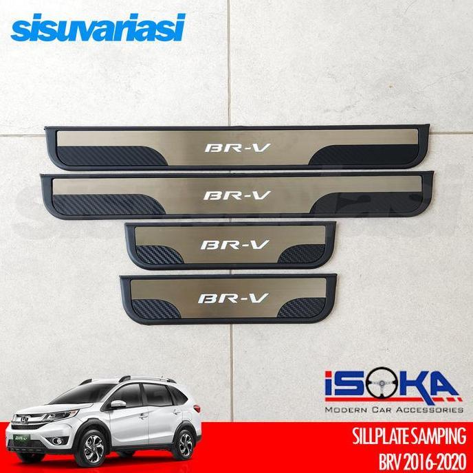 Murah Sillplate Samping Honda Brv 2016-2020 | Aksesoris Mobil Door Sill Plate