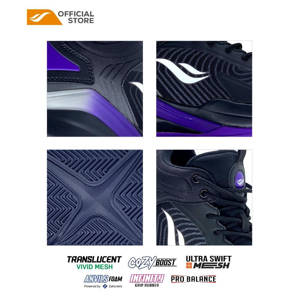 BIG PROMO Desle Sepatu Basket O'neal Hitam Ungu