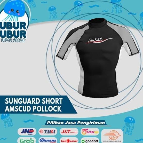 SunGuard Rashguard Short AmScud POLLOCK - Baju Snorkeling/Baju Selam