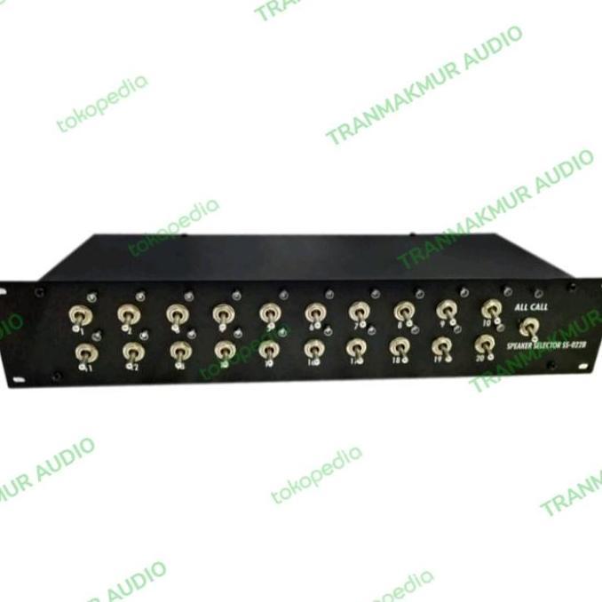 SPEAKER SELECTOR 20 CHANNEL PA SYSTEM TOA CUSTOM 20 ZONE TRAN27