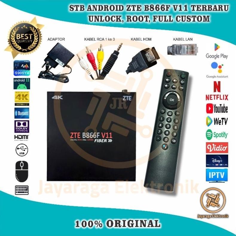 HOT DEALS Set Top Box STB Android Smart TV Box B866F OS V14 dan v11 4K TERBARU OS 14Unlock Root Full