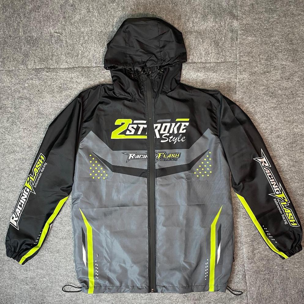 Jaket Racing 2Stroke Bahan Parasut/Jaket Racing Bahan Parasut Anti Air