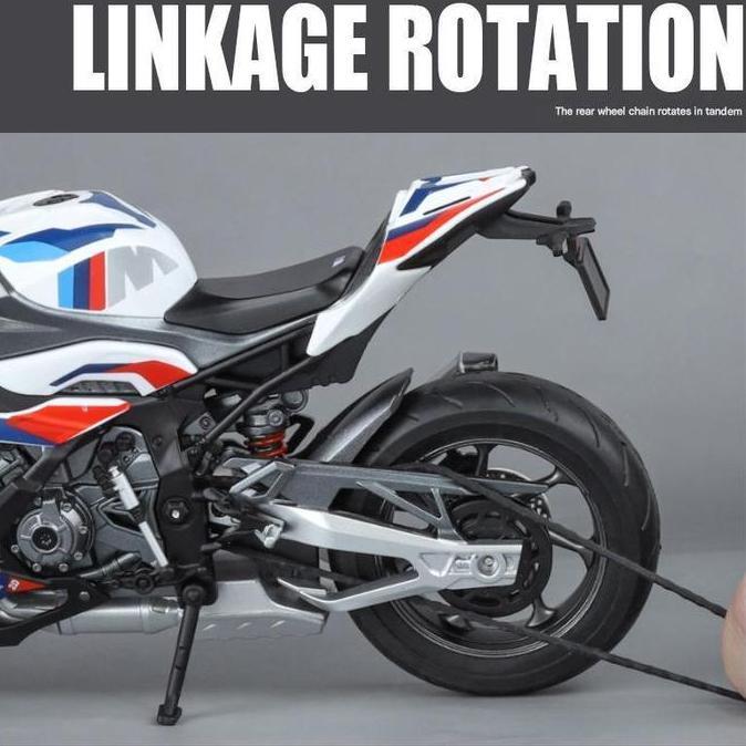 1:9 Diecast Motor Honda CBR1000 M1000RR, 1250GS Ninja H2R, S1000 Ducatti V4S Hayabusa, R1M, GSX1000R