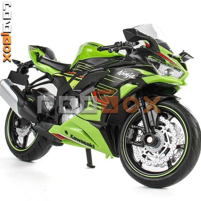 Kawasaki Ninja 600 ZX-6R ZX6R Diecast Motor scala 1:12 Official cocok jadi panjangan dan koleksi