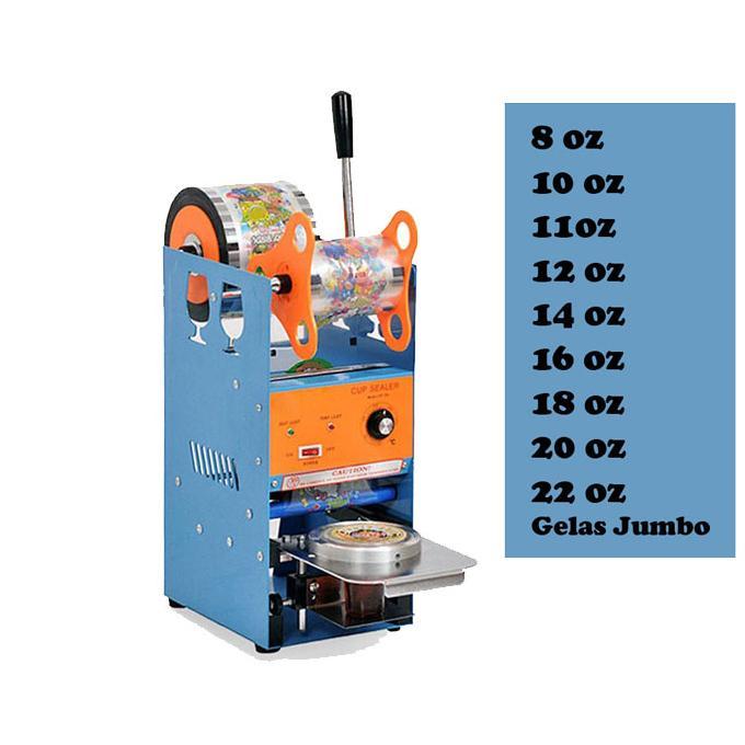NEW Mesin Cup Sealer Semua Ukuran Cup Mesin Press Gelas Plastik Sealing Machine Alat penutup minuman