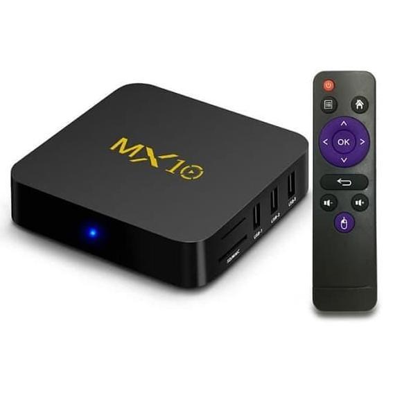 Android TV Box MX10 4GB DDR4 32GB eMMC Android 8.1 RK3328 Quadcore [terbaik]