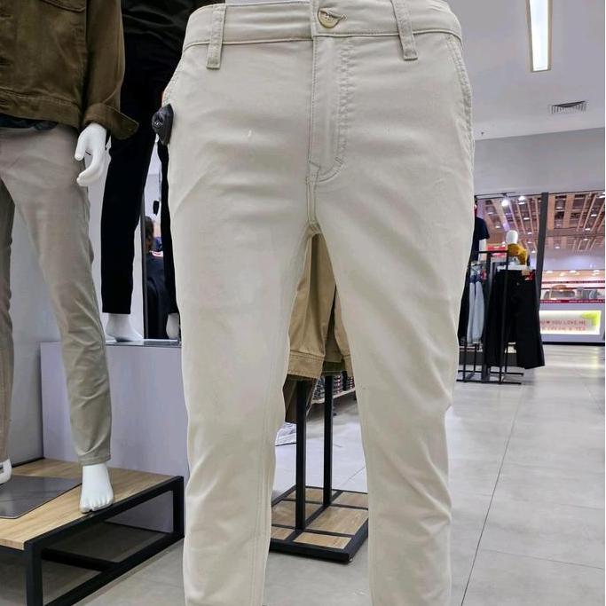 CELANA CHINOS CARDINAL CASUAL SLIMFIT TERBARU WARNA CREAM