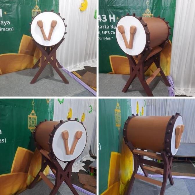 Terlaris 1 Meter Lebih Super Jumbo Bedug Lebaran Dekorasi Hiasan Pernak Pernik Beduk Idul Fitri Eid 