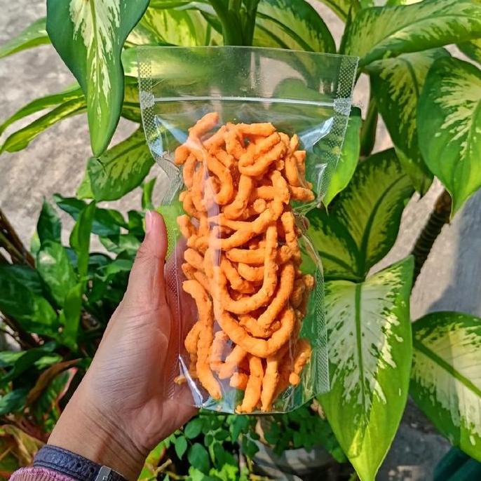 Ready Kue Ulat Keju Cheese Stik Crunchy Premium 65gr Pouch Powder