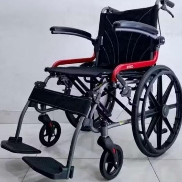 Kursi Roda Travel Ringan Bisa Dilipat Kecil(Terlaris)Kursi Roda Kecil Kursi Roda Ringal Ban Ukuran 1