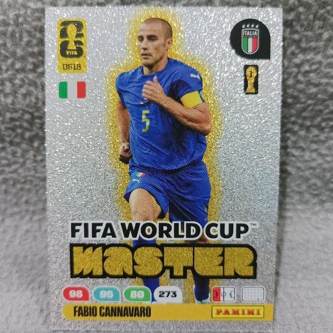 Panini adrenalyn FIFA world cup 2026 master card fabio cannavaro