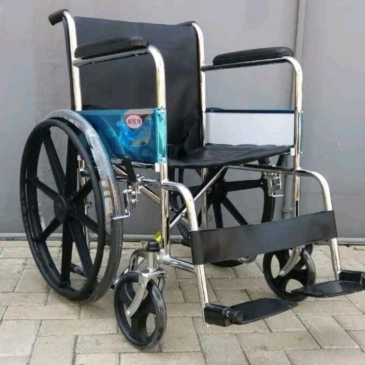 Kursi Roda Standar Terlaris Kursi Roda Medis Lipat Jok Tebal Ban Karet Mati Bisa Di Pakai Mandi Beba