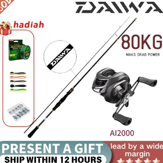 Beli 1 Dapat 5ProFish Set Alat Pancing Lengkap Berkualitas - Joran Anti Patah + Umpan Ikan
