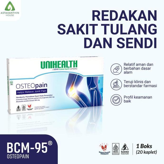 BCM 95 - Osteo Pain Obat Nyeri Sendi Tulang Bahan Alami - 1 box @20 kaplet