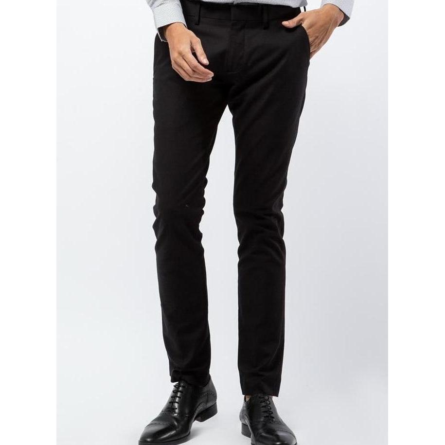 New- Youuu- The Executive Skinny Fit Formal Pants 1-Lpnbsc5O064 Black