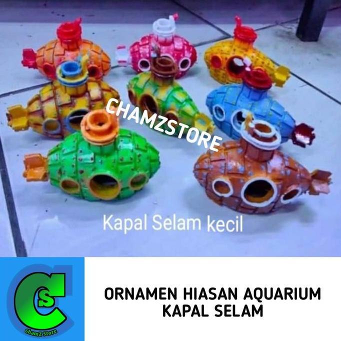 ornamen kapal selam hiasan aquarium aquascape / ornamen kapal selam / ornamen hiasan aquarium