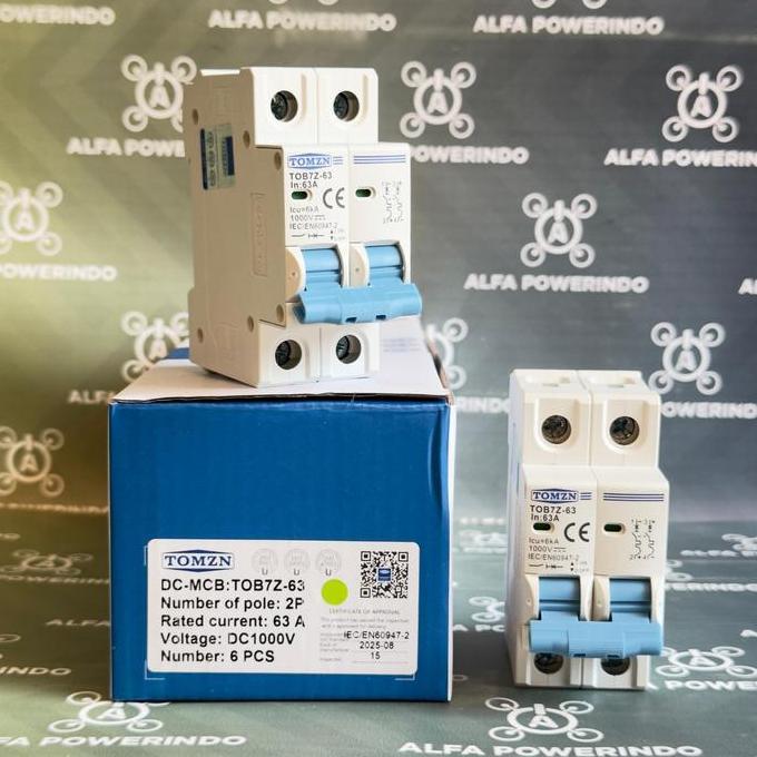 TOMZN 2P DC 1000V MCB 50A - TOMZN33 TOMZN 2P DC 1000V MCB 16A - TOMZN34 TOMZN 2P DC 1000V MCB 32A - 