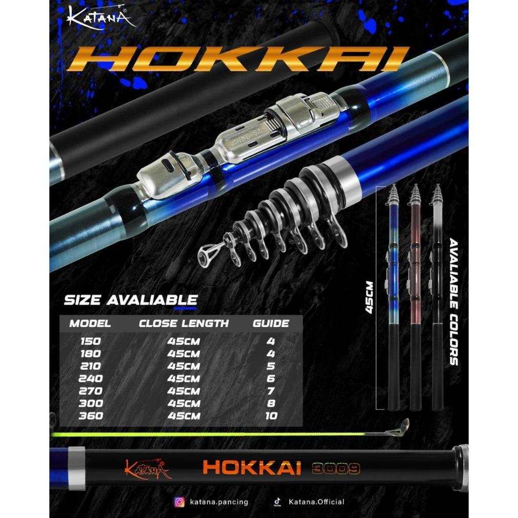 Joran Pancing Katana HOKKAI Antena Udang (150-210cm)