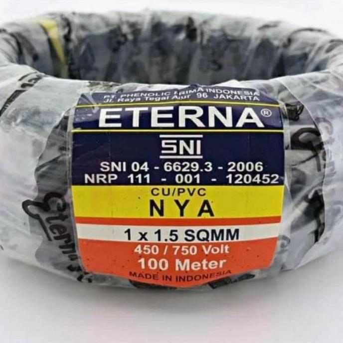 @=@=@=@=] Kabel listrik NYA 1 x 1,5 per roll / 100 meter