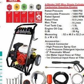 <<<<<] Jet Cleaner Bensin WIPRO QH 135 B / Mesin Cuci Motor Mobil Bensin