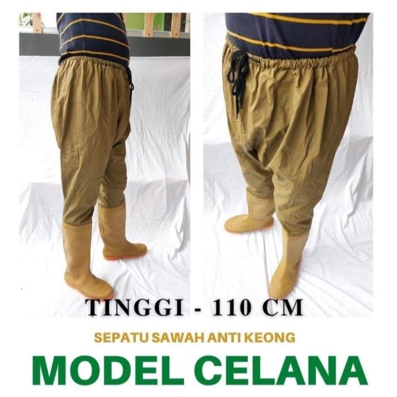 SEPATU CELANA 110 CM SEPATU PANJANG TANI SEPATU SAWAH KERJA KEBUN EMPANG SEPATU TINGGI SEPATU CELANA