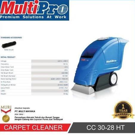 *#*#*#*#] MULTIPRO CC 30-28 HT Carpet Cleaner/Mesin Pembersih Karpet 1000 Watt