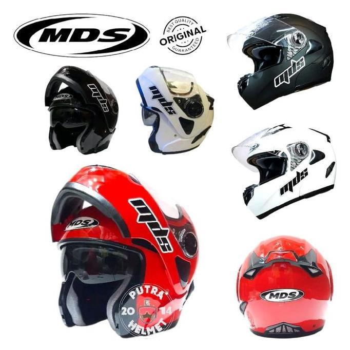Promo Helm Mds Pro Raider Proraider Solid Modular Doubel Visor