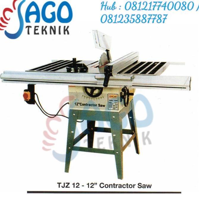 Ready stock] Mesin Table Saw TJZ 12 / Contractor Saw Oscar TJZ-12