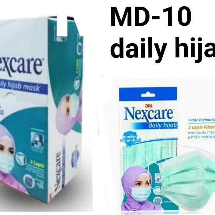 Masker NEXCARE 3M Daily Hijab MD10 Mask kesehatan MD-10 terlaris