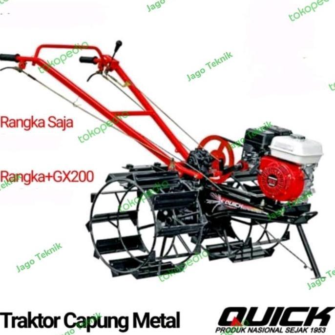 populer] Traktor Bajak Sawah Quick Capung Metal Engine Honda GP 200 siap pakai