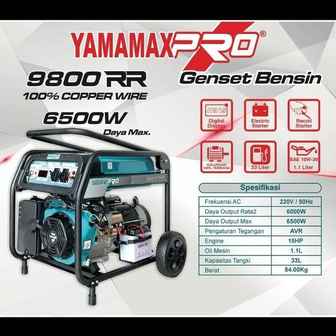 ;&;&;&;&] Genset YAMAMAX 9800 stater YAMAMAX PRO 9800 avr