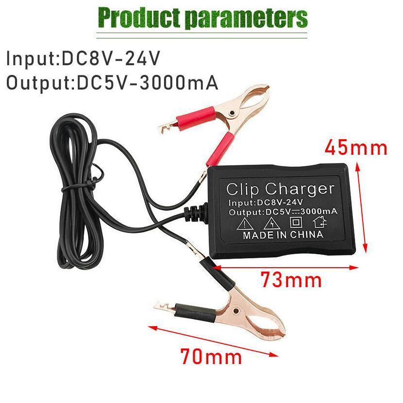 OFFICIAL Charger DC HP Ke Aki Motor Charger Cas Aki Motor HP USB 3 Port Universal Charger Aki Accu M
