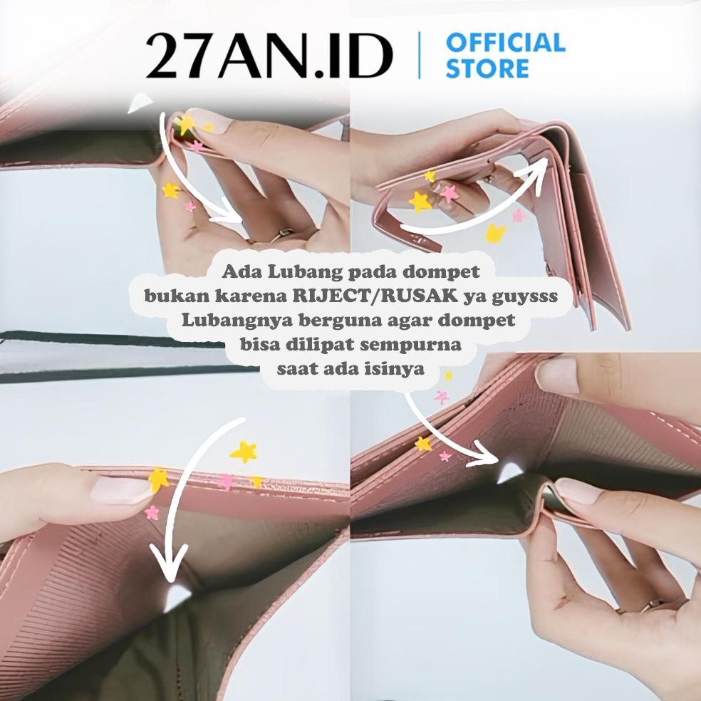 OFFICIAL (27AN.ID) Dompet Lipat Wanita 816 Dompet Kartu / Dompet Koin / Dompet Lipat Dompet mini Wan