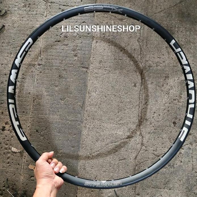 Ready Rims Velg 27.5 STRUMMER XC28 Rim Lubang Ruji 32H Rivet Presta FV Tubeless Ready Double Wall Ho