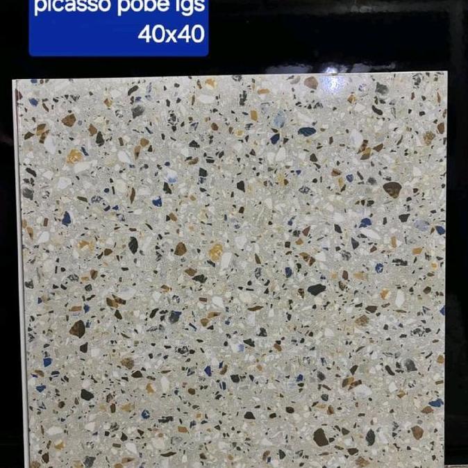 keramik teraso picaso pobe LGS 40x40 kilap